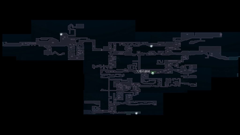 アフターイメージの大地の領域のマップ全域の画像