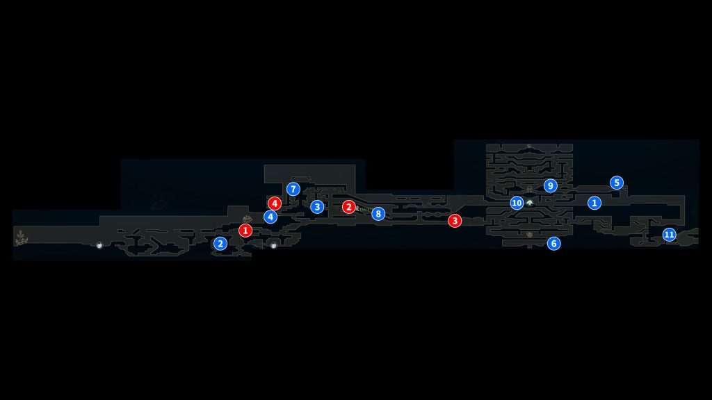 アフターイメージの王城の取得アイテムのマップ画像