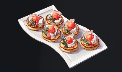 データベース＿料理＿サムソウダラと魚卵のせブリニ